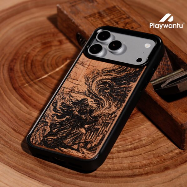 Mythic Tempest Wood Phone Case